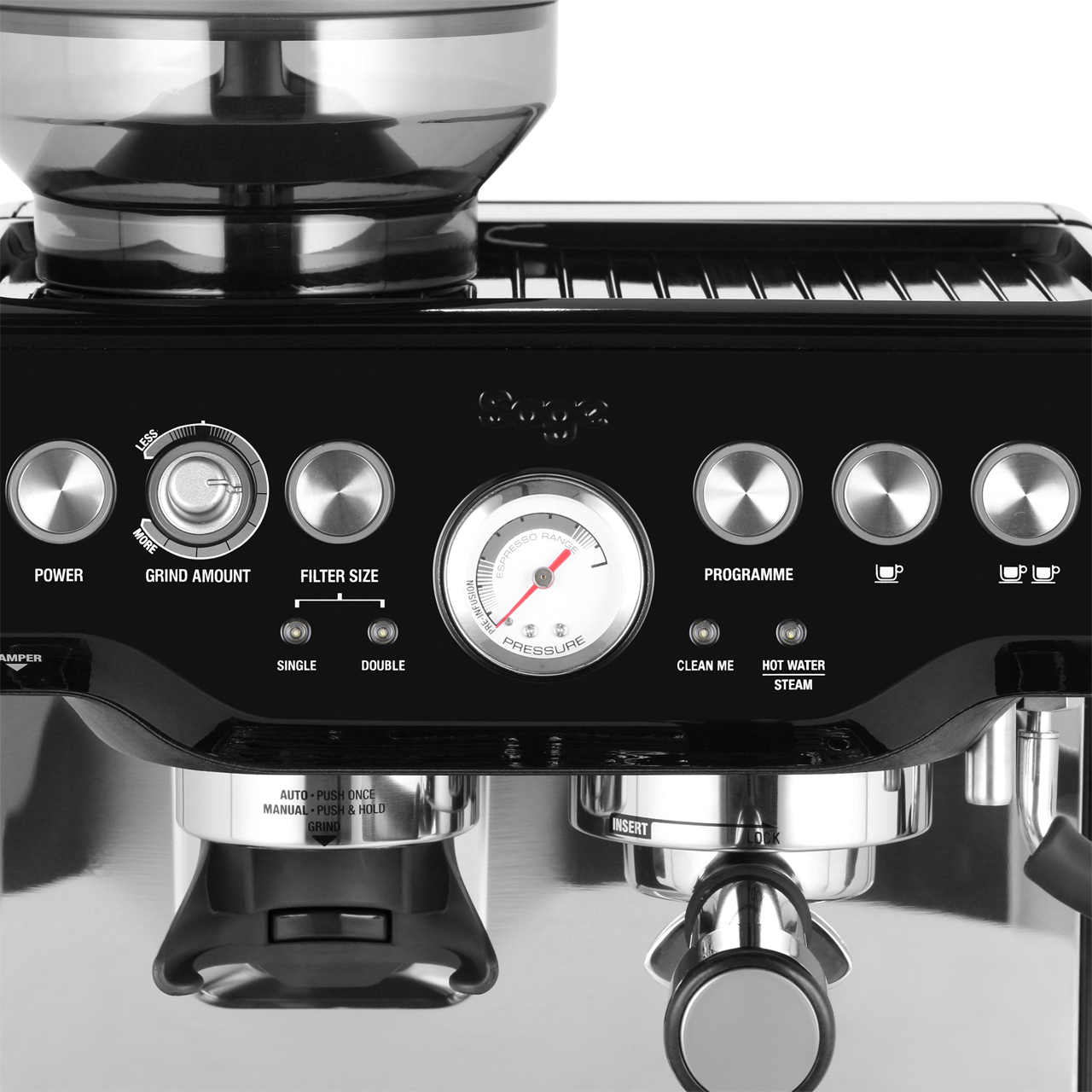 Sage BES875BKS The Barista Express Espresso Coffee Machine 15 bar Black