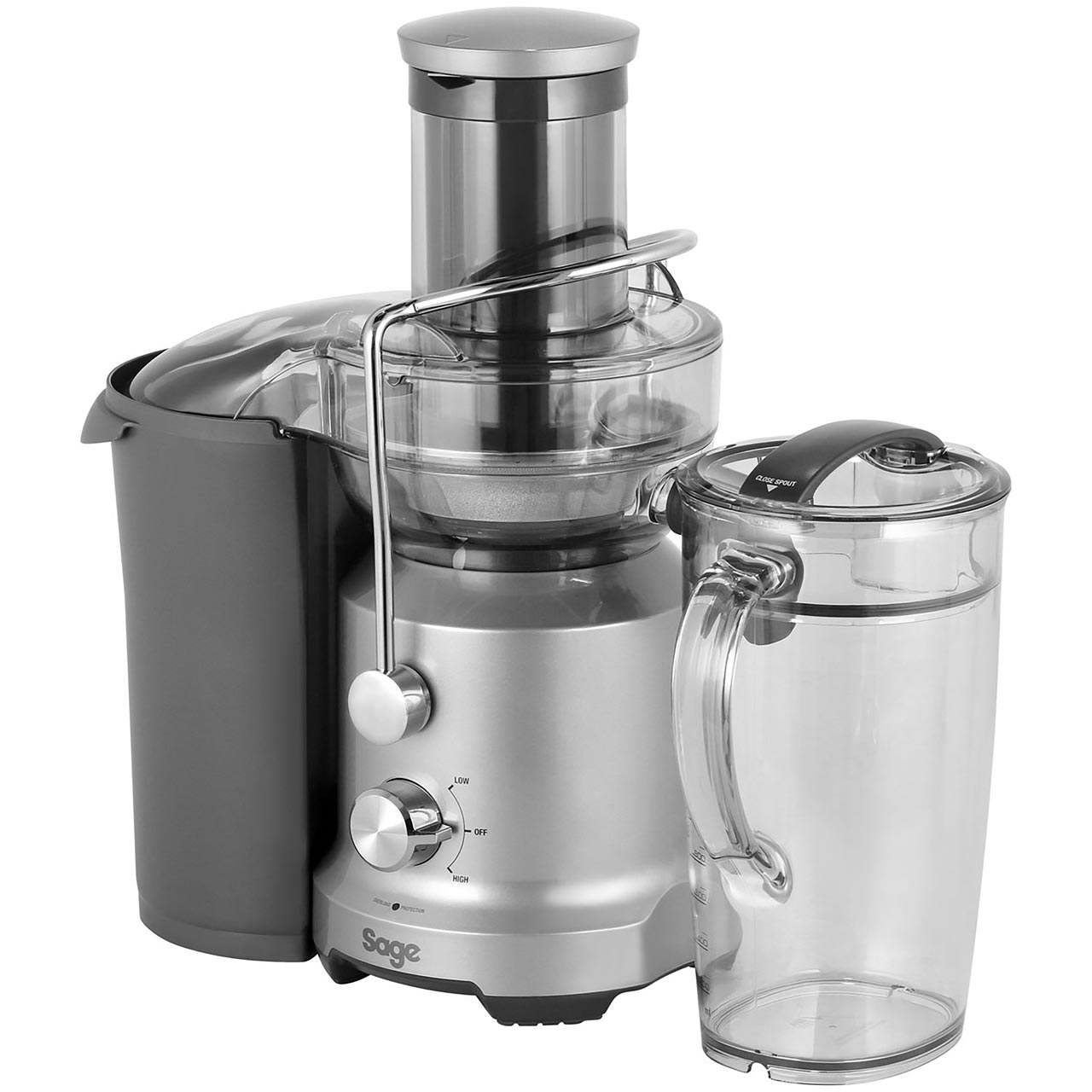 Sage BJE430SIL The Nutri Juicer Cold Juicer 1250 Watt Stainless Steel