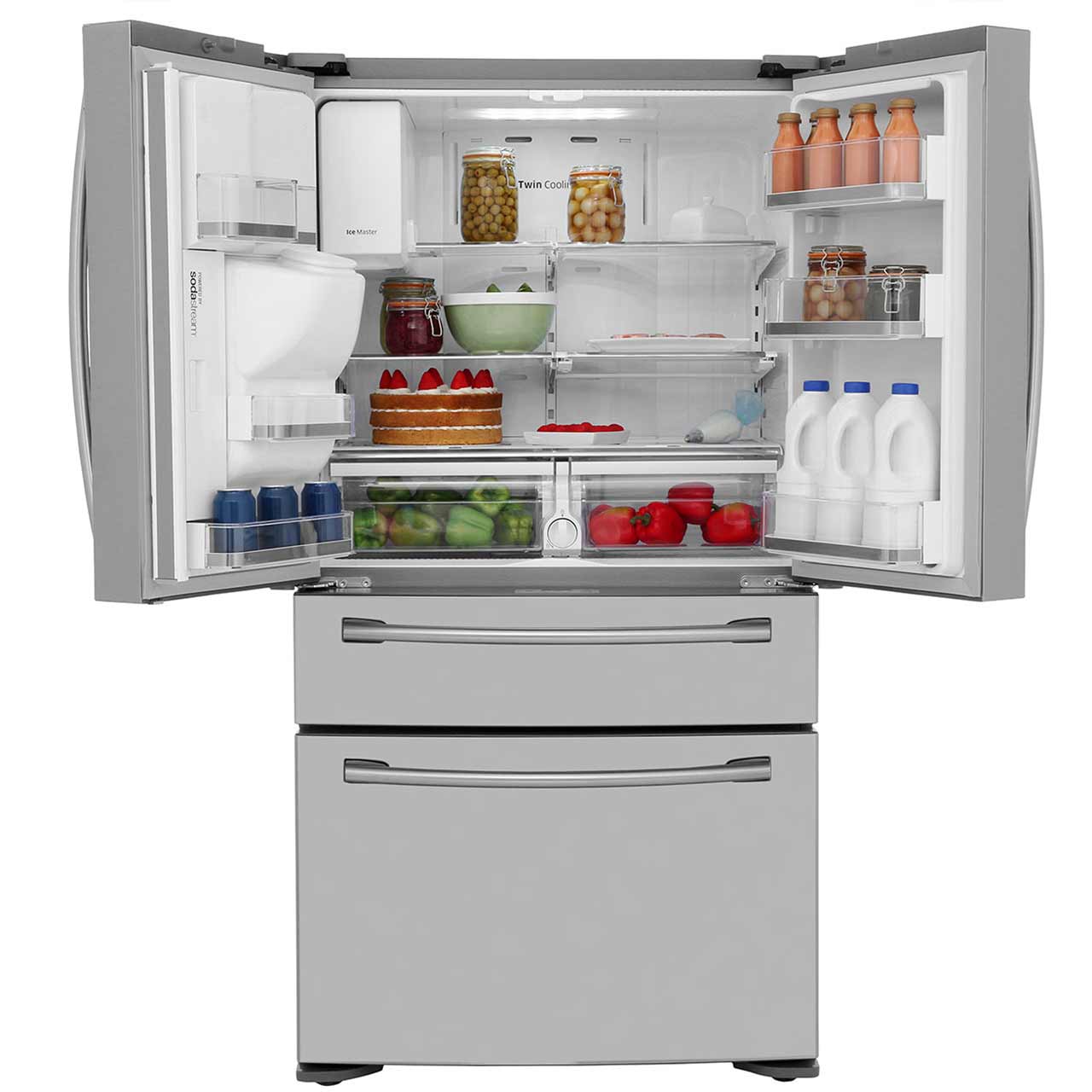 Samsung RF24HSESBSR 91cm Frost Free American Fridge Freezer Stainless ...