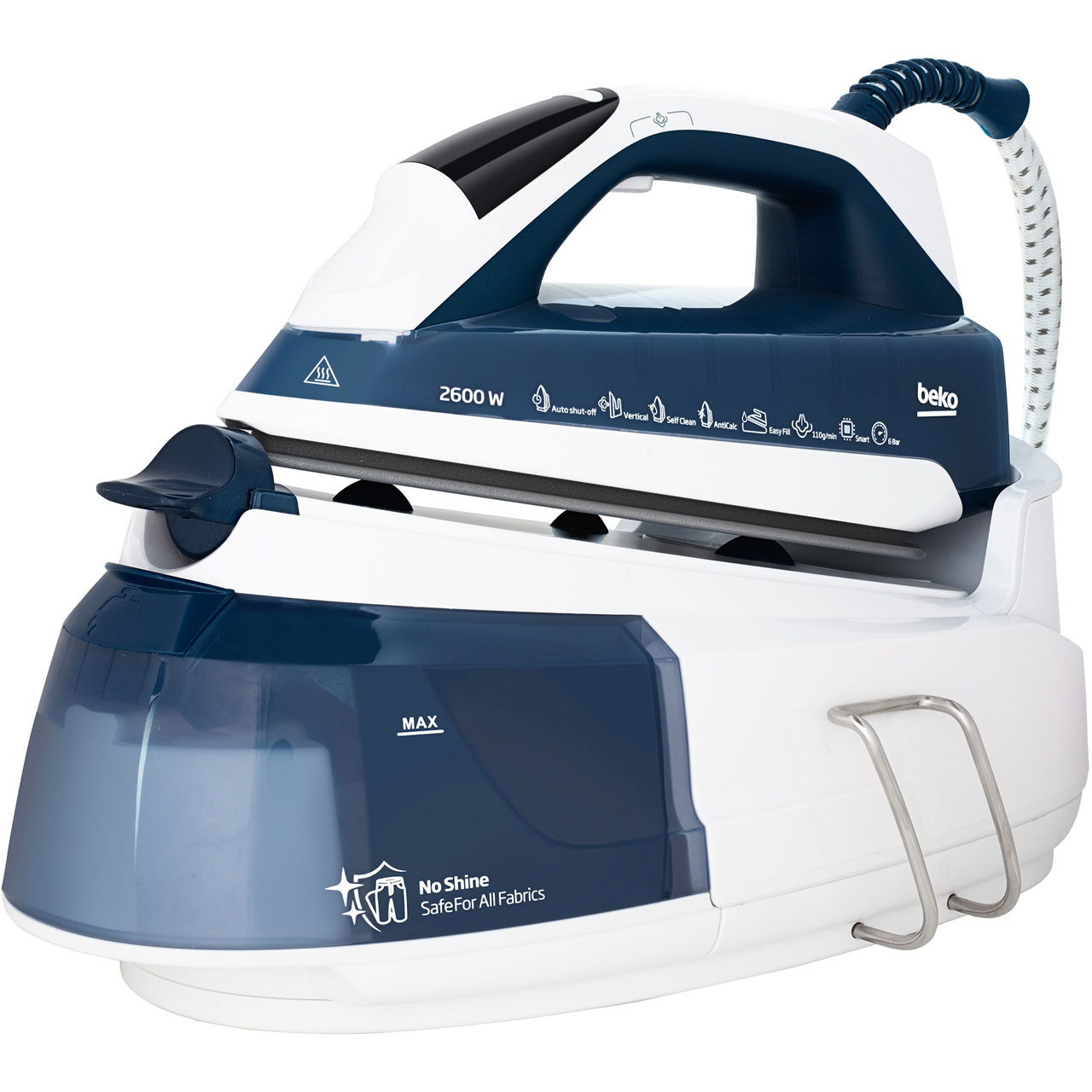 Beko SteamXtra SmartStation SGA7124B Pressurised Steam Generator Iron ...