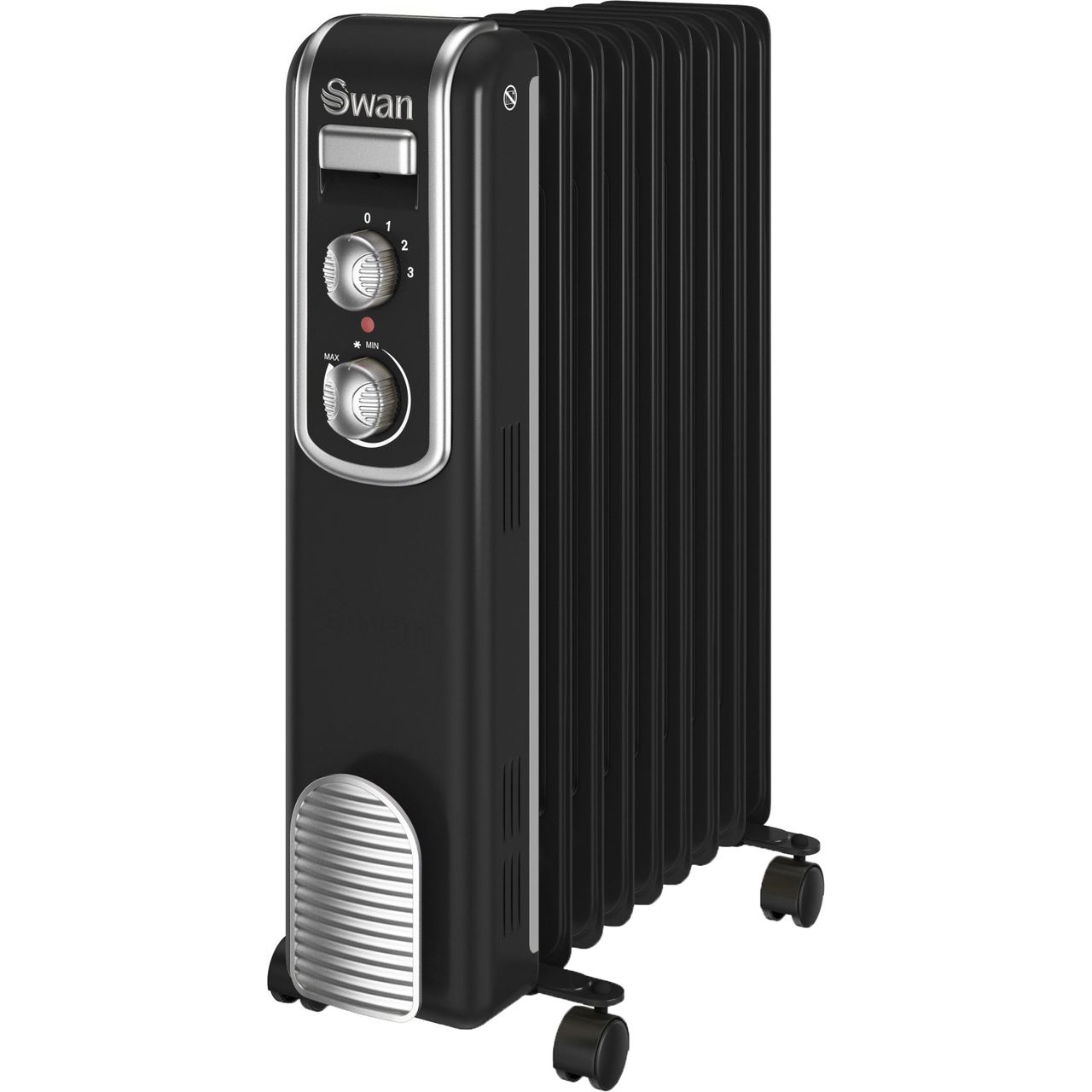 Swan SH60010BN Retro 9 Finned Radiator 2000 Watt Oil Filled Radiator ...