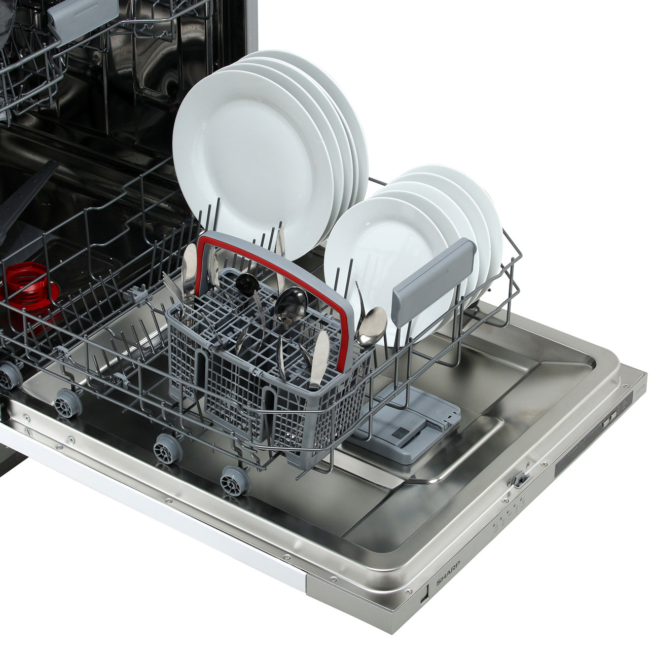 Sharp QWD21I492X A++ Fully Integrated Dishwasher Full Size 60cm 12