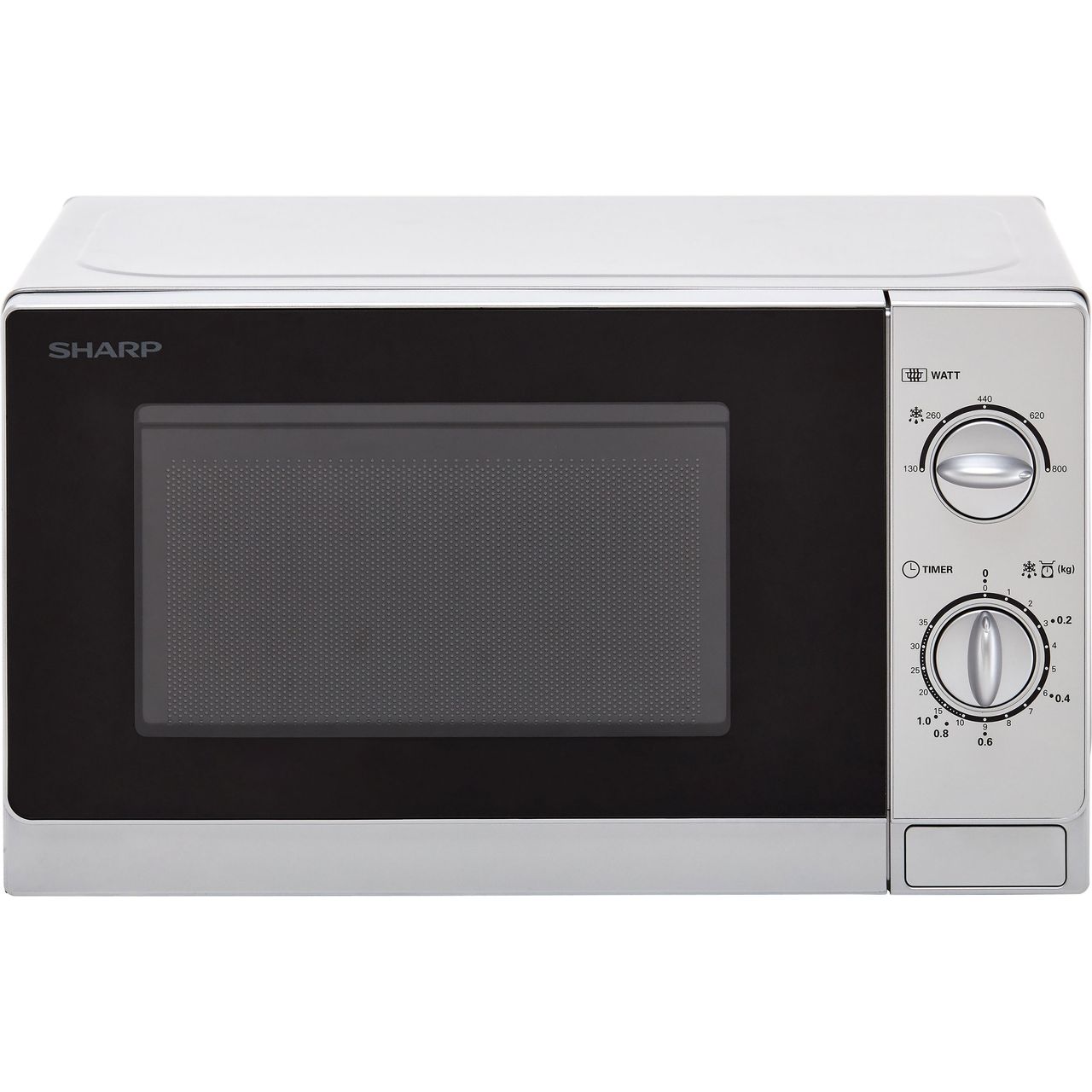 Sharp Microwave R20DSLM 800 Watt Microwave Free Standing Silver