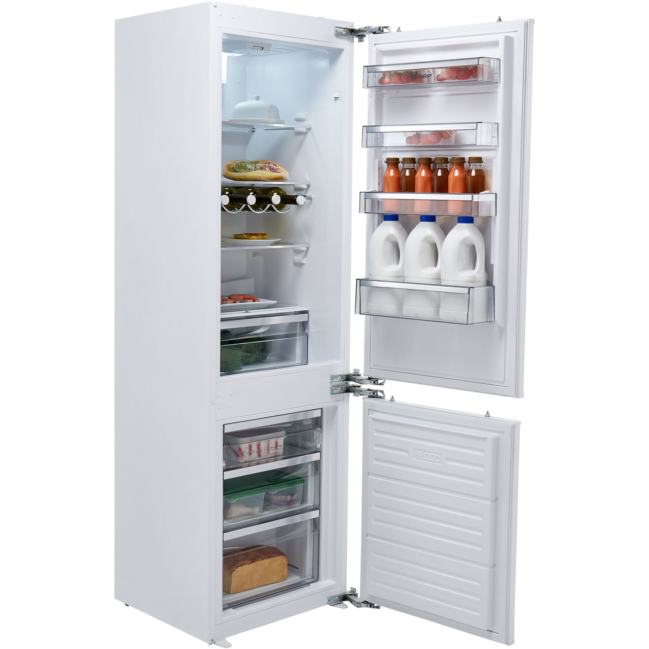 Sj B1237m00x En Wh Sharp Fridge Freezer Ao Com