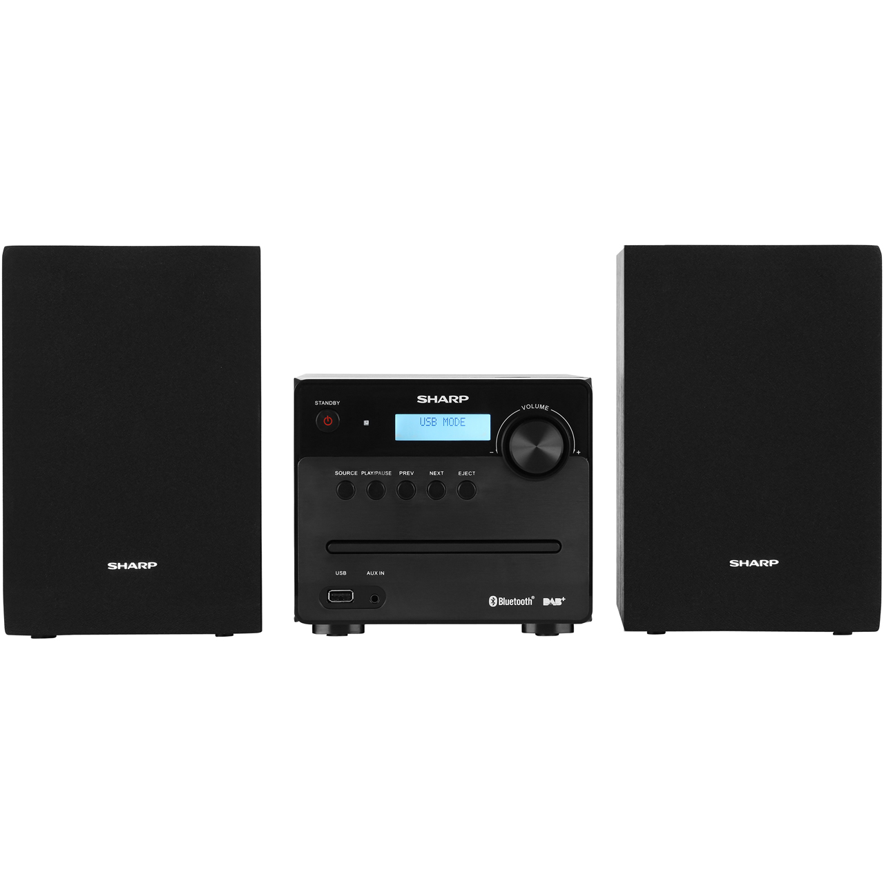 Sharp Audio XL-B515D 30 Watt Micro Hi Fi System Bluetooth Hi-Fi System ...