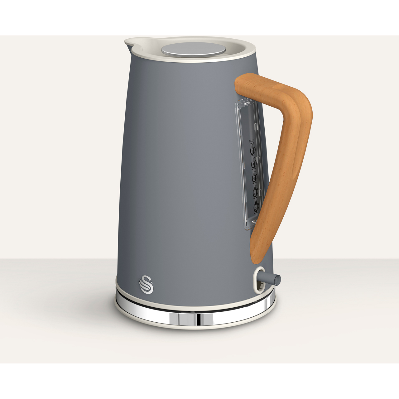 Swan SK14610GRYN Nordic Kettle Limescale Filter 3000 Watt Grey