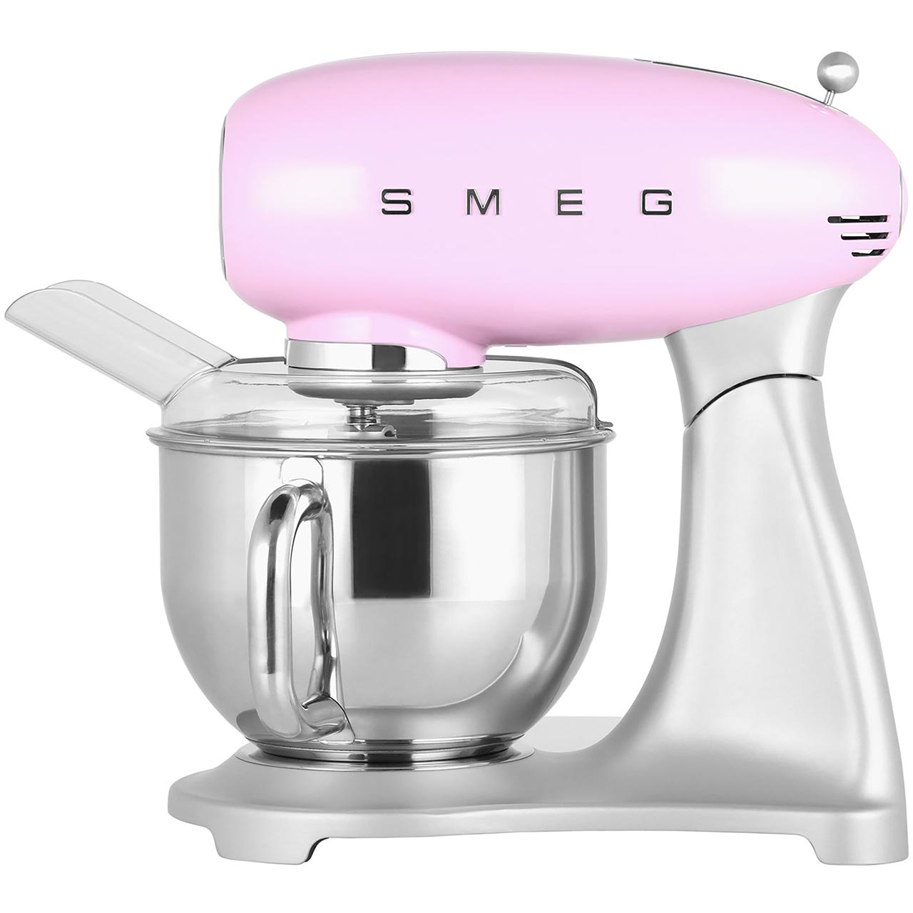 Smeg SMF01PKUK 50's Retro Stand Mixer with 4.8 Litres Bowl 800 Watt