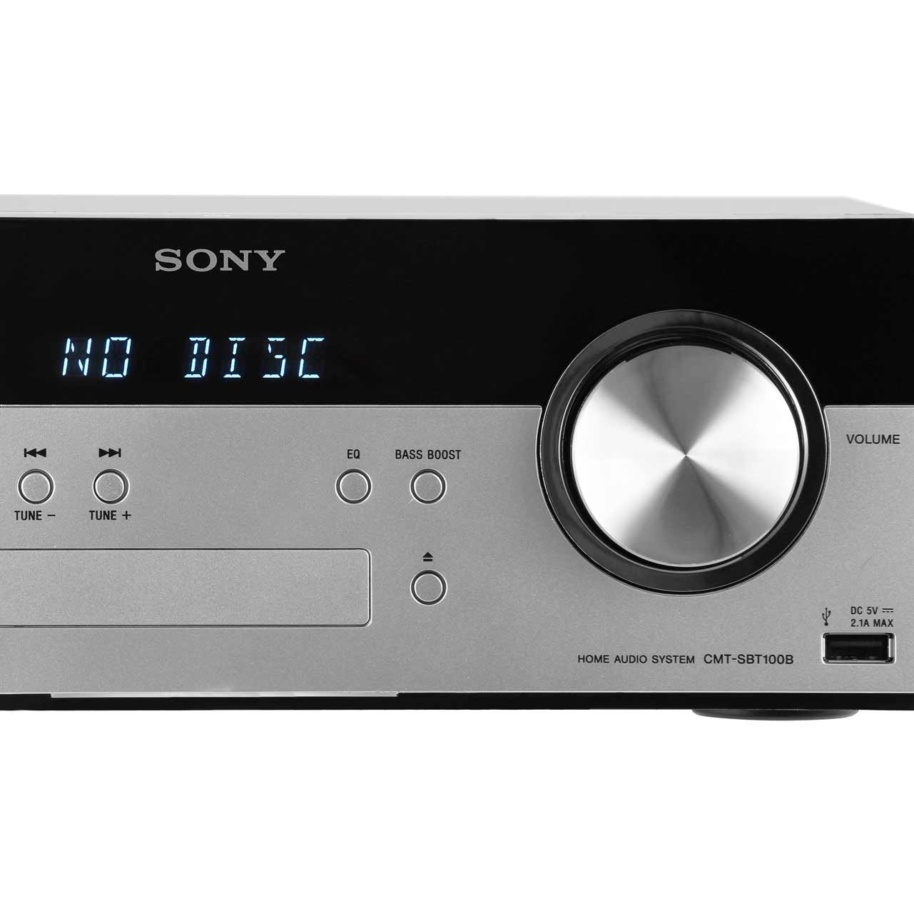 Sony CMTSBT100B 50 Watt Mini HiFi System Bluetooth HiFi System Black