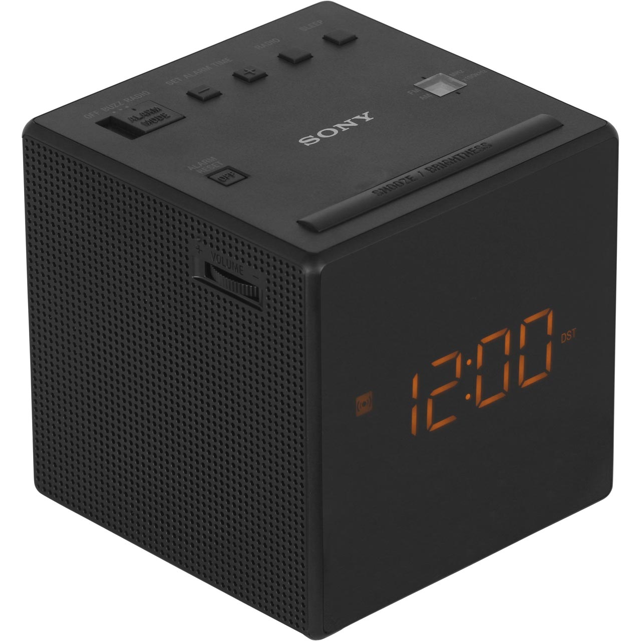 Sony ICFC1B Cube AM/FM Clock Radio with FM / AM Tuner Black