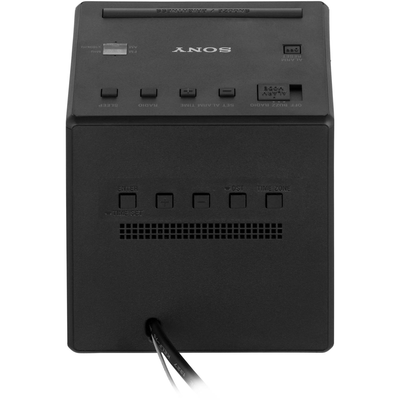 Sony ICFC1B Cube AM/FM Clock Radio with FM / AM Tuner Black