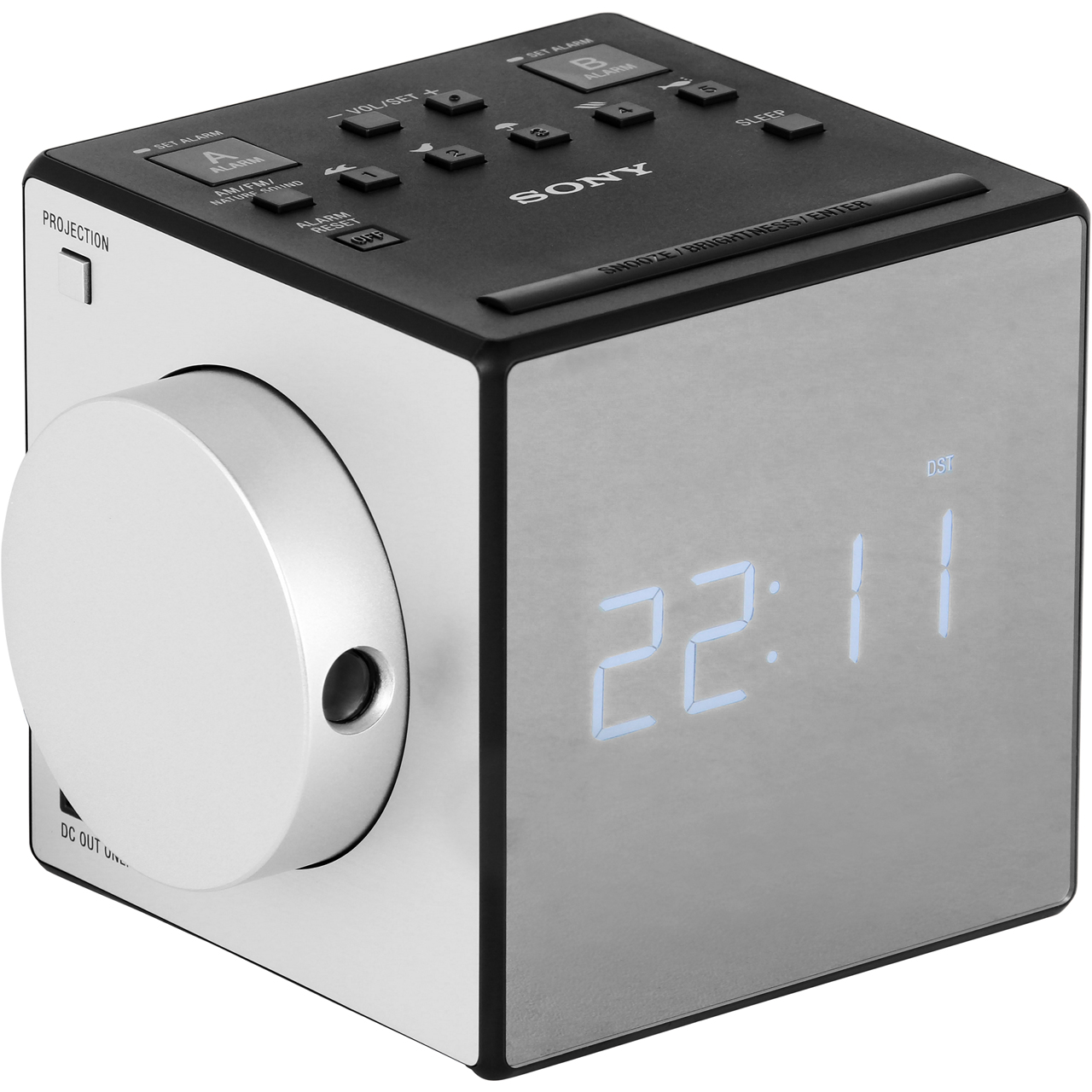 Sony ICFC1PJ Cube AM/FM Clock Radio with projector No with FM / AM ...