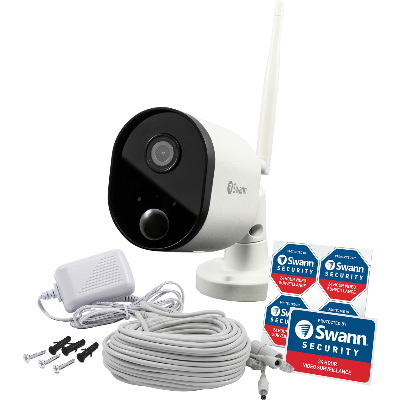 Swann WiFi Outdoor Security Camera White 840236120352 eBay