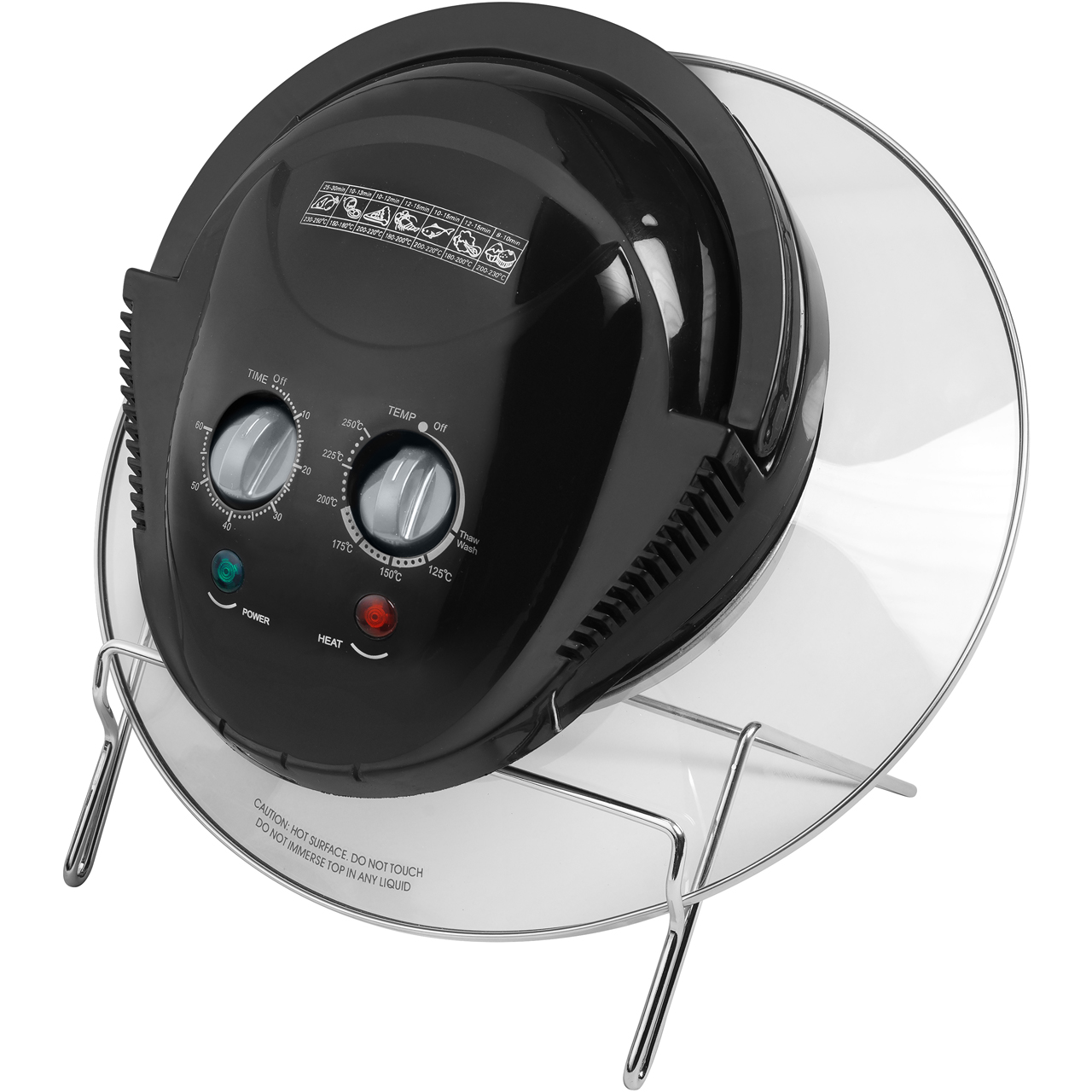 Tower T14001 Halogen Low Fat Fryer Health Fryer 1300 Watt Black