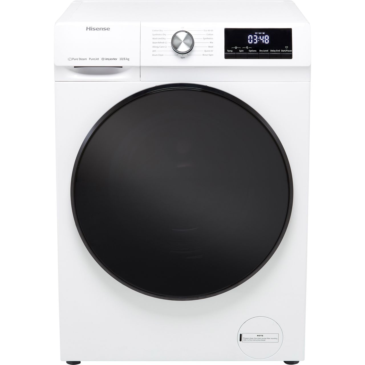 hisense washer dryer not drying