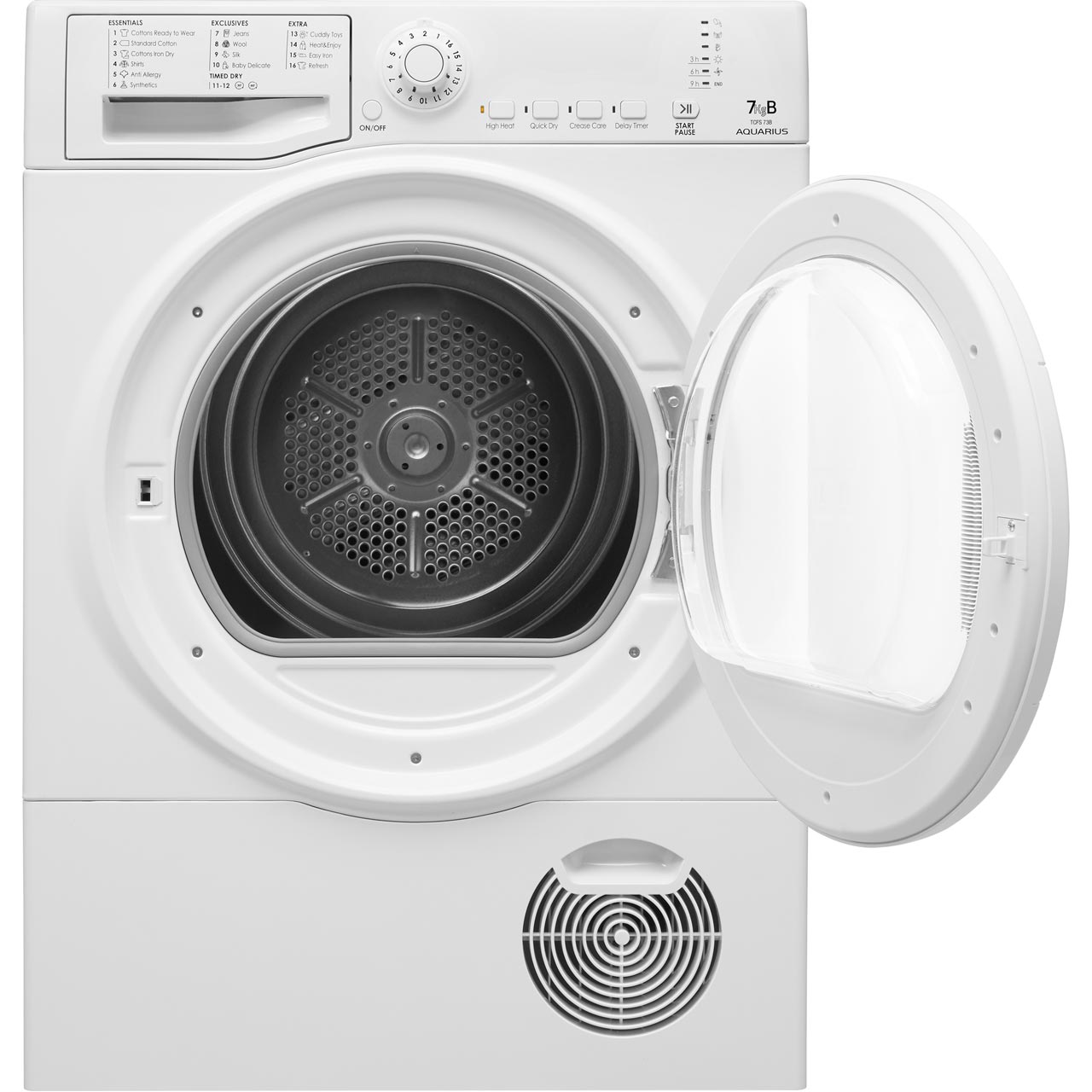 Hotpoint TCFS73BGP Aquarius B Rated 7Kg Condenser Tumble Dryer White ...