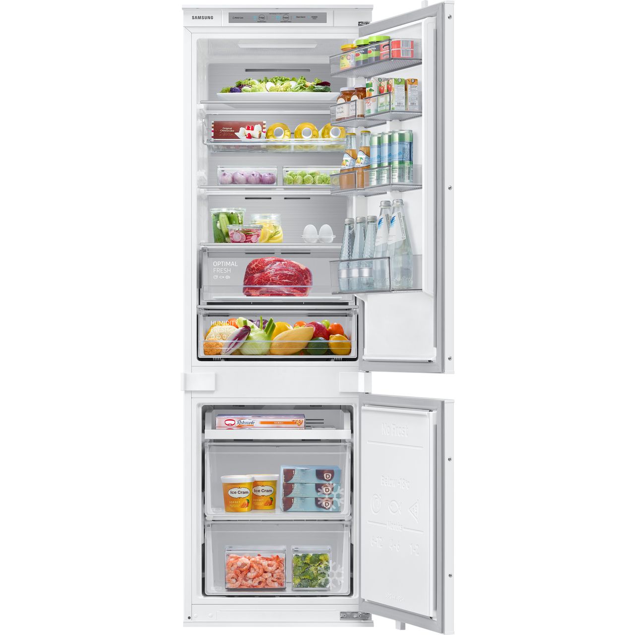 samsung brb26615eww integrated 70 30 fridge freezer