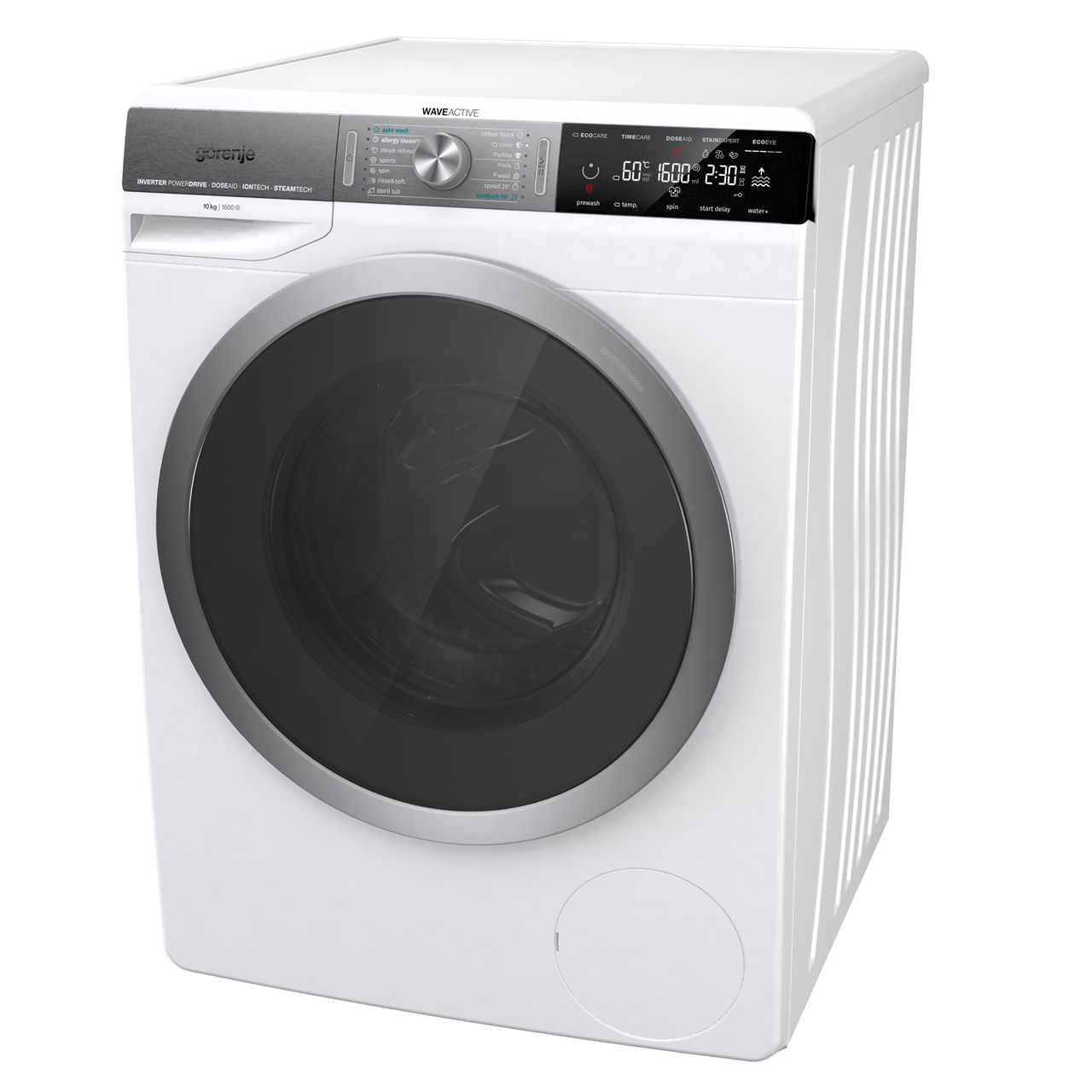 Gorenje WS168LNST WaveActive A+++ Rated 10Kg 1600 RPM Washing Machine ...