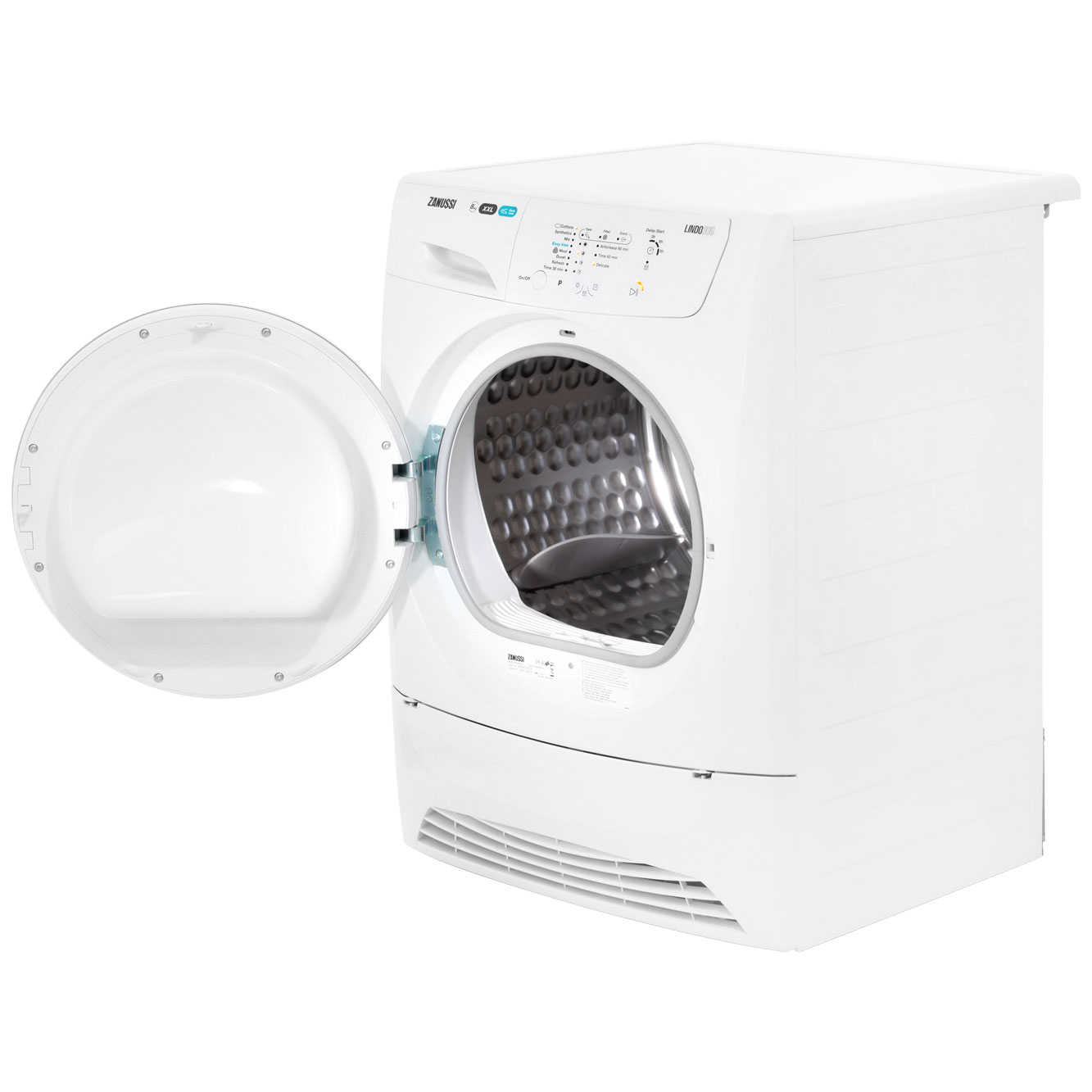 Zanussi ZDC8202P Lindo300 B Rated 8Kg Condenser Tumble Dryer White ...