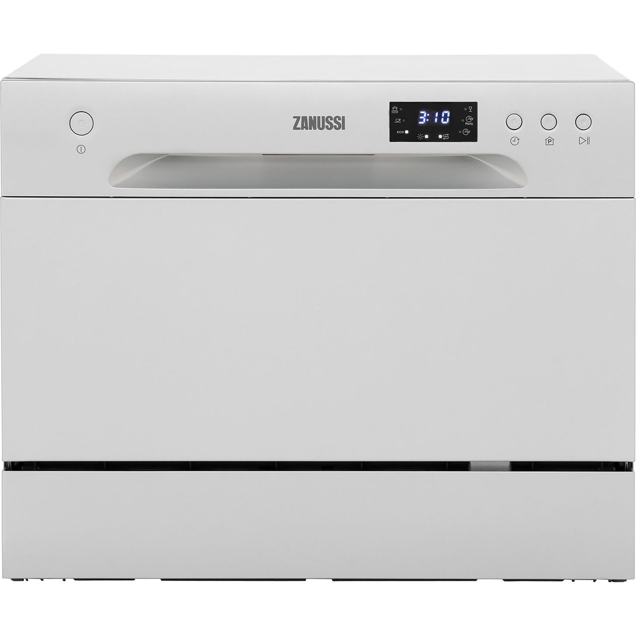 Zanussi ZDM17301SA Free Standing Table Top 6 Place Dishwasher Silver ...