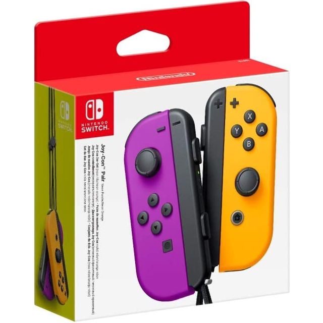 Nintendo Joy-Con Gaming Controller - Neon Purple / Neon Orange
