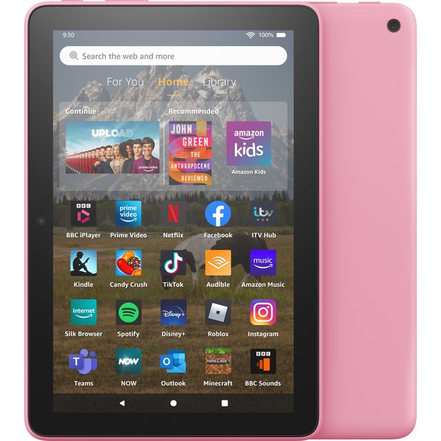 Amazon Fire HD 8 Without Ads 8" 32GB Tablet [2022] - Rose 