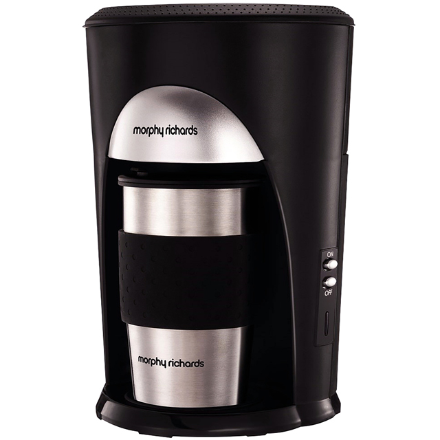 Morphy Richards On The Go 162740 Filter Coffee Machine - Black / Brushed Steel