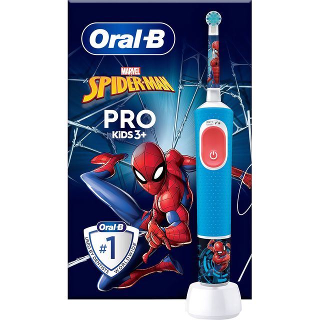 Oral B Vitality PRO Kids Spider-Man Electric Toothbrush - Blue