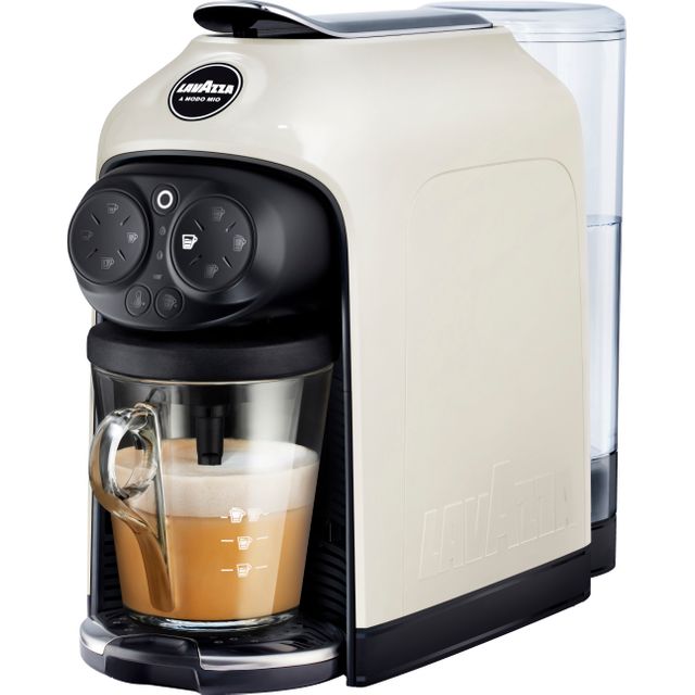 Lavazza Desea 18000394 Pod Coffee Machine with Milk Frother - White
