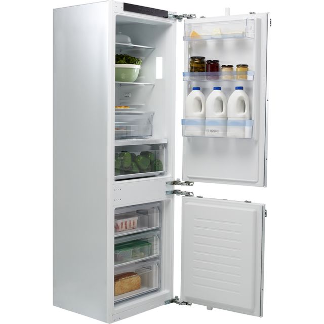 Bosch Serie 4 KIN86HFE0 Integrated 70/30 Frost Free Fridge Freezer with Fixed Door Fixing Kit - White - E Rated
