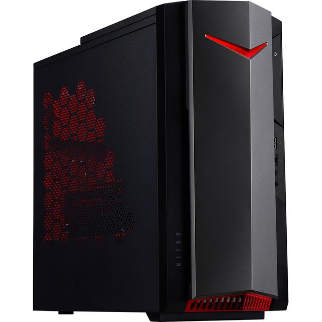 Acer Nitro 50 N50-640 Gaming Tower - 1536 HDD+SSD - Black / Red