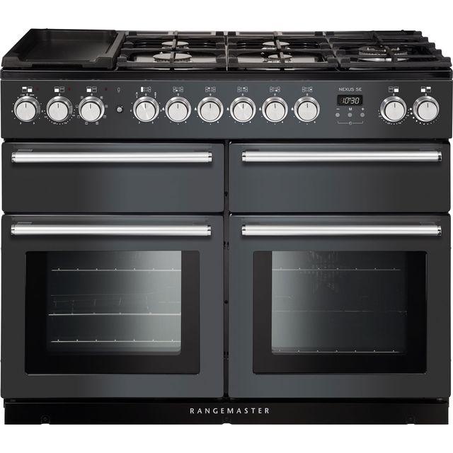 Rangemaster Nexus SE NEXSE110DFFSL/C 110cm Dual Fuel Range Cooker - Slate - A/A Rated