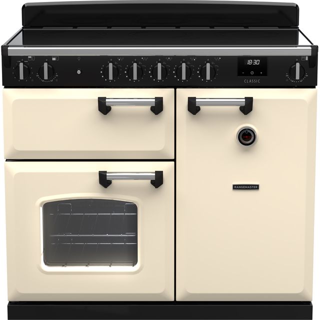 Rangemaster Classic Free Standing Range Cooker in Cream / Chrome