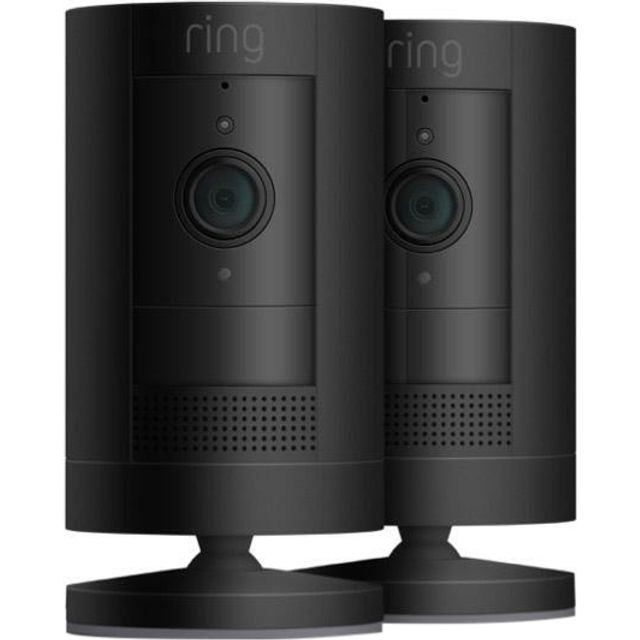 Ring Stick Up Cam Battery (Twin Pack) Smart Home Security Camera - Black