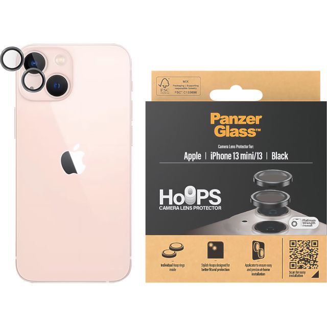 PanzerGlass Hoops Camera Lens Protector for iPhone 13 / 13 Mini - Transparent