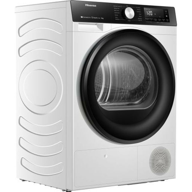 Hisense DH3S802BW3 8kg Heat Pump Tumble Dryer - White - DH3S802BW3_WH - 1