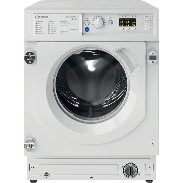 Indesit BIWDIL75148UK Built In 7Kg / 5Kg Washer Dryer - White - BIWDIL75148UK_WH - 1