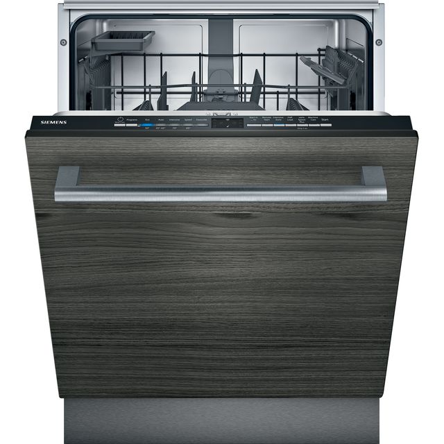 Siemens IQ-100 SN61HX02AG Wifi Connected Fully Integrated Standard Dishwasher - Black Control Panel - D Rated