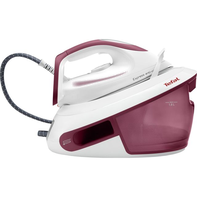 Tefal Express Anti-Scale SV8012G0 Steam Generator Iron - Red / White