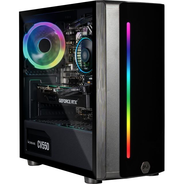3XS Core 3060Ti RGB Gaming Tower - 1TB SSD - Black