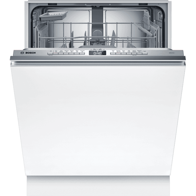 Bosch Series 4 SMV4HTX00G Wifi Connected Fully Integrated Standard Dishwasher - Stainless Steel Control Panel with Fixed Door Fixing Kit - D Rated