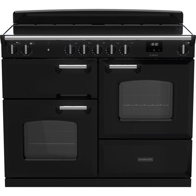 Rangemaster Classic OC Free Standing Range Cooker in Black / Chrome