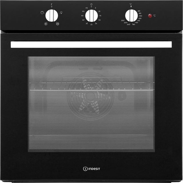 Indesit Aria IFW6330BL Built In Electric Single Oven - Black - A Rated 