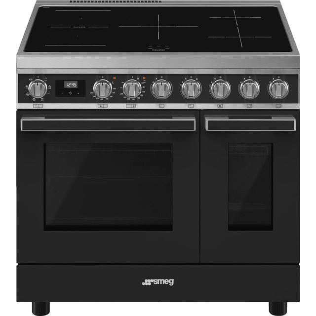 Smeg Portofino CPF92IMA 90cm Electric Range Cooker with Induction Hob - Anthracite - A/A Rated