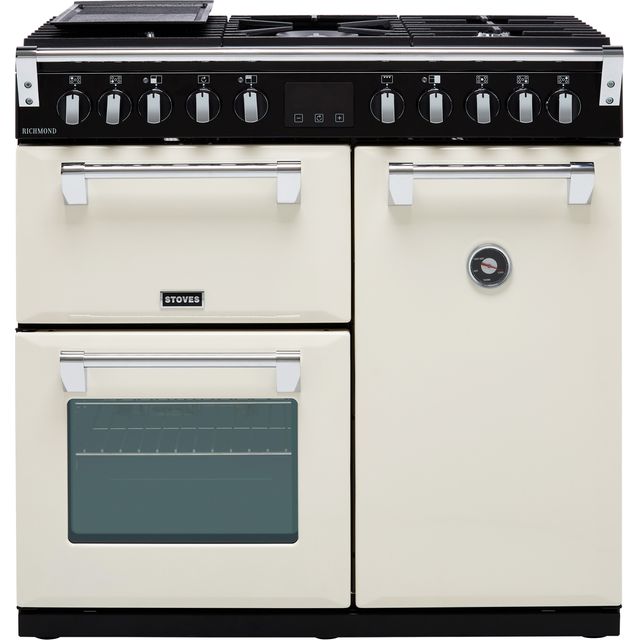 Stoves Richmond S900DF 90cm Dual Fuel Range Cooker - Cream - A/A/A Rated