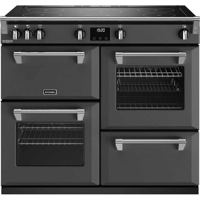 Stoves Richmond Deluxe ST DX RICH D1000Ei TCH AGR Electric Range Cooker with Induction Hob - Anthracite - A Rated