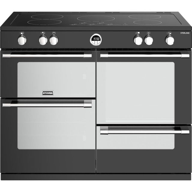 Stoves Sterling ST STER S1100Ei MK22 BK 100cm Electric Range Cooker with Induction Hob - Black - A Rated