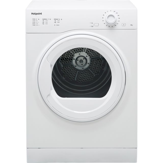 Hotpoint H1D80WUK 8Kg Vented Tumble Dryer - White - C Rated 
