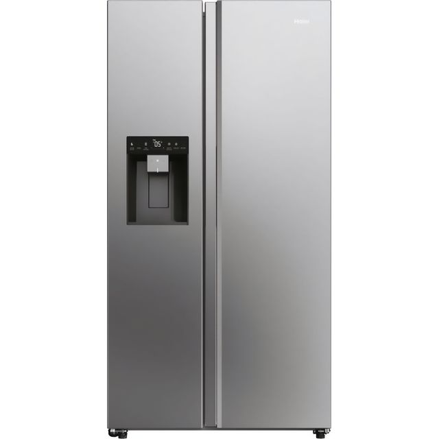 Haier SBS 90 Series 7 HSW79F18CIMM Wifi Connected Plumbed Total No Frost American Fridge Freezer - Stainless Steel - C Rated