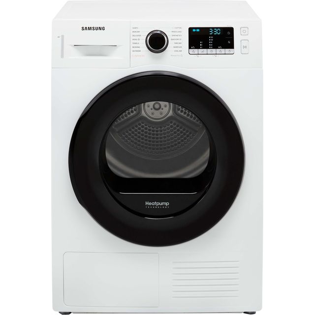 Samsung Series 5 OptimalDry™ DV9BTA020AE Heat Pump Tumble Dryer - White - DV9BTA020AE_WH - 1