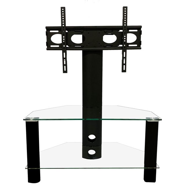 Alphason Century Cantilever ADCEC800BLK 2 Shelf TV Stand with Bracket - Black - ADCEC800BLK - 1